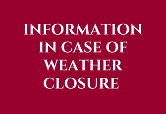 Potential Weather Closure Information