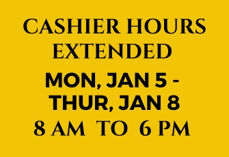 Cashier's Office Extended Hours Spring 2026