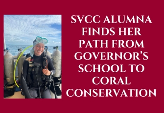 SVCC Alumna Finds Her Path From Governor’s School to Coral Conservation