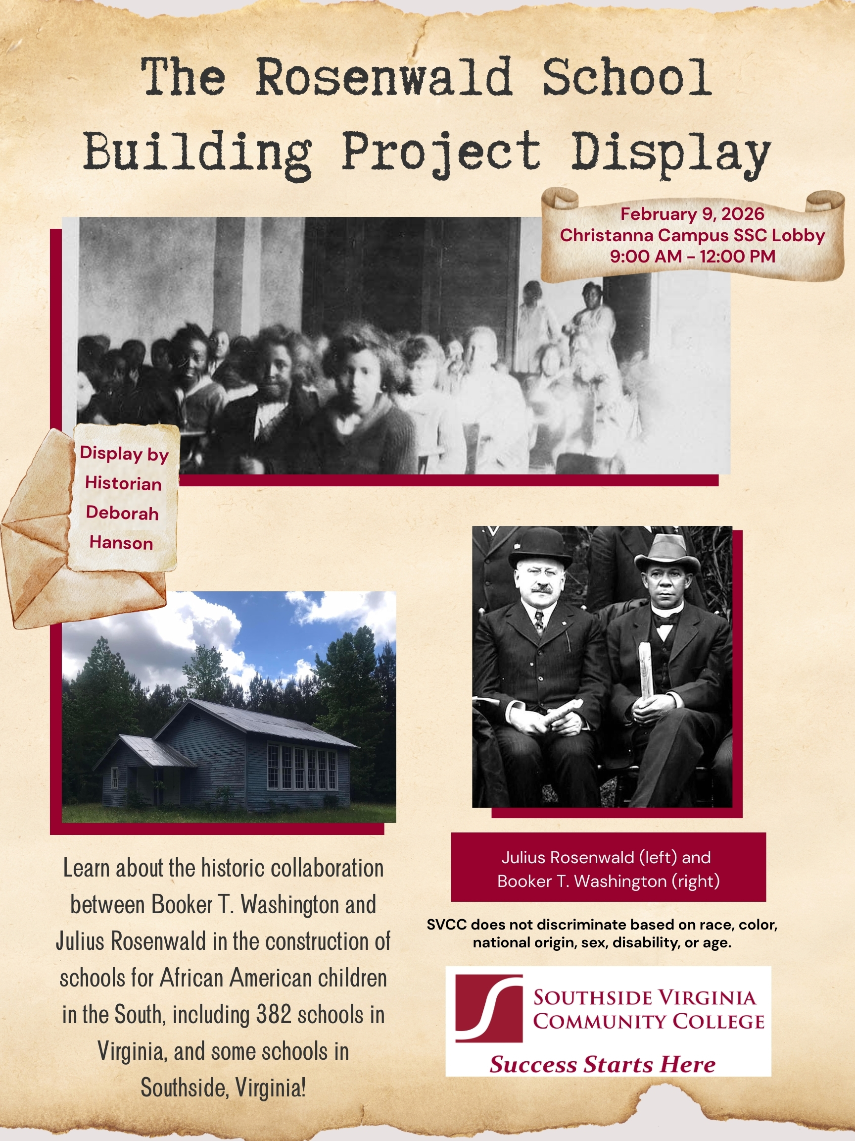 Flyer for Rosenwald in Alberta