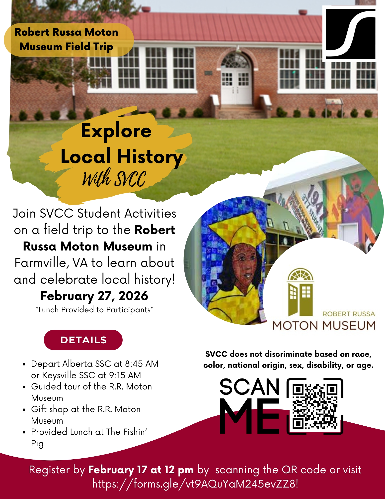Flyer for Moton Museum trip