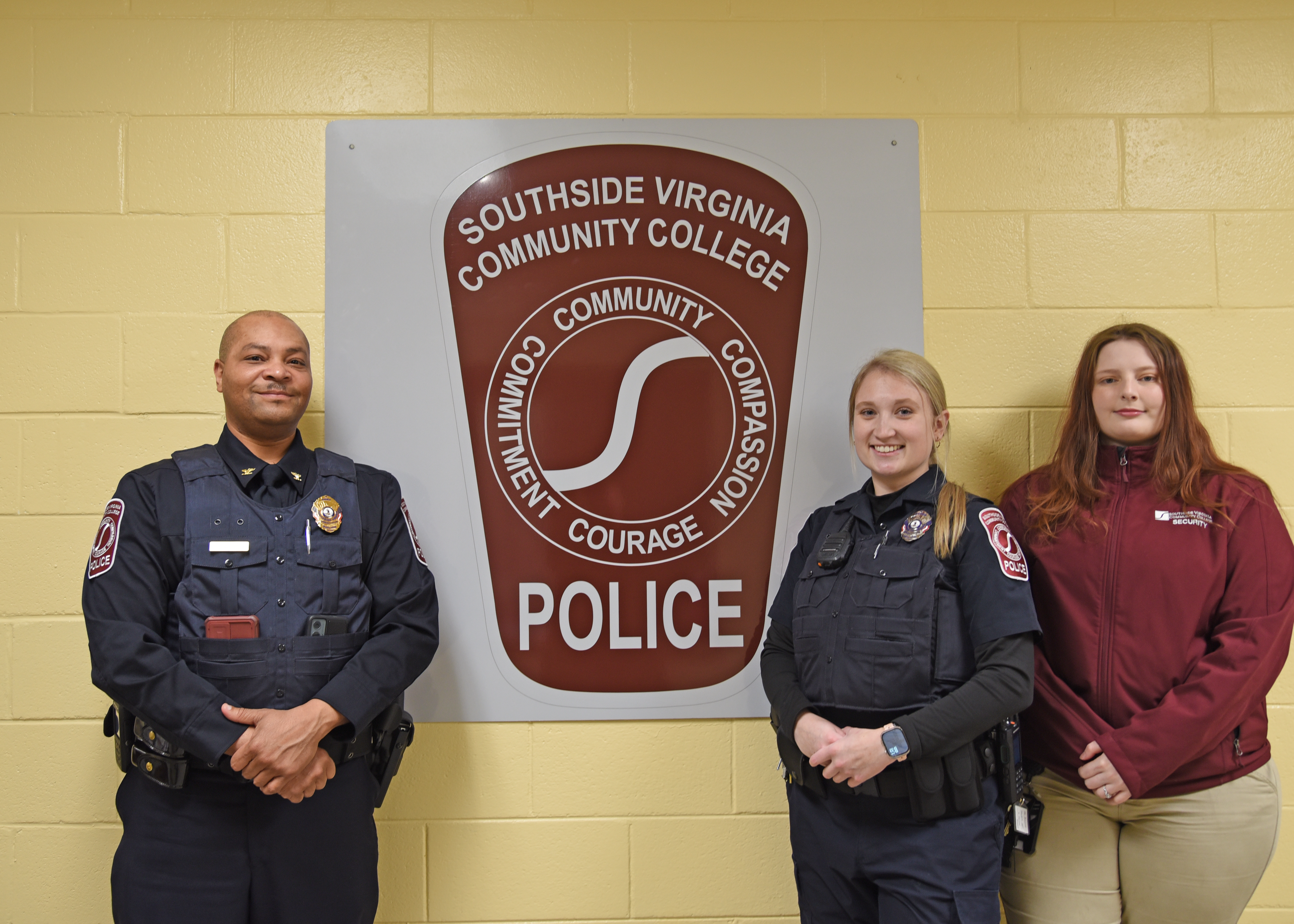 SVCC Police members by sign