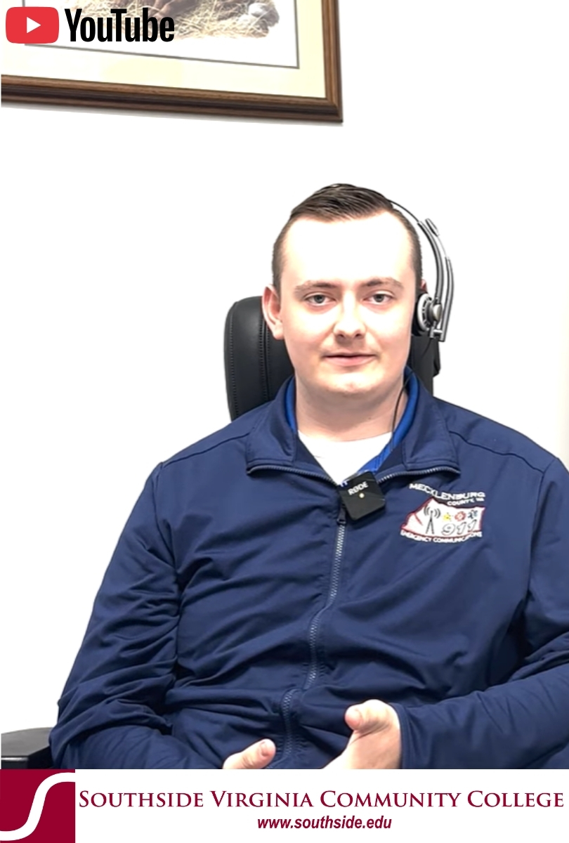 screenshot of video of white male giving interview