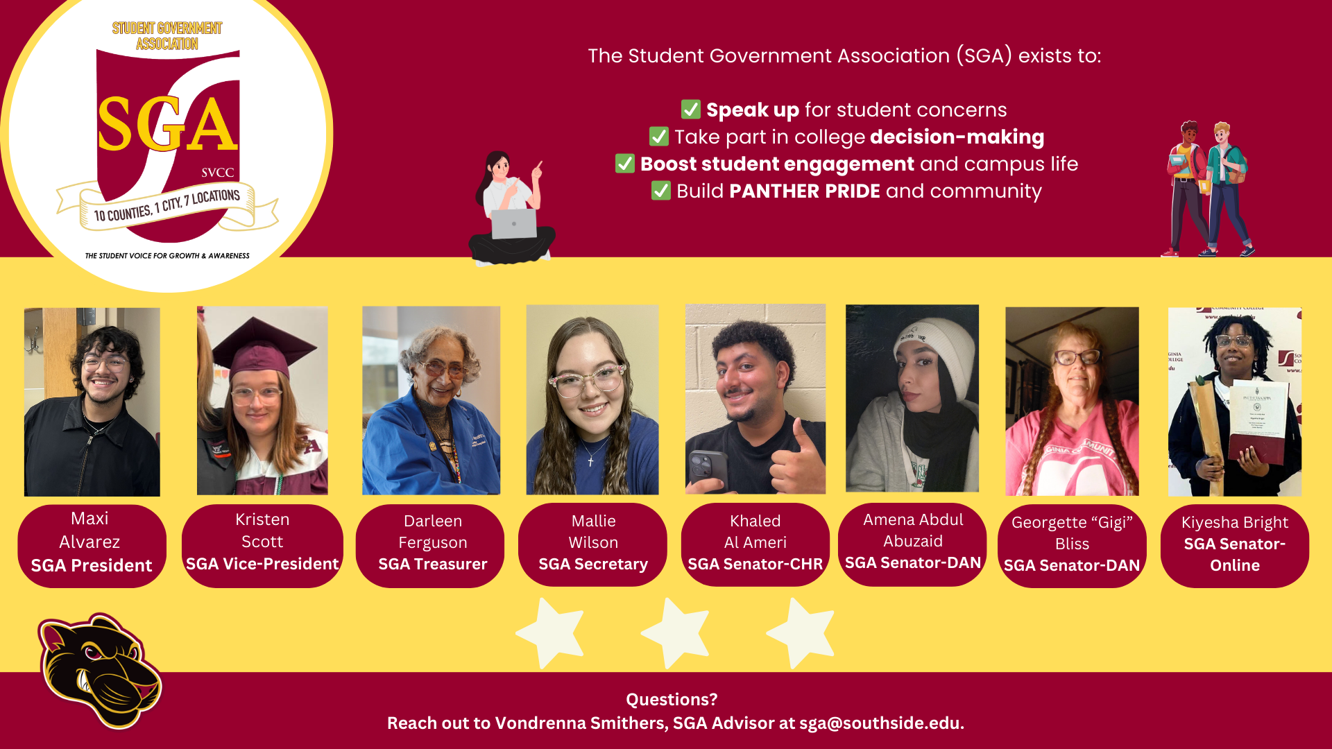 SGA officers and titles