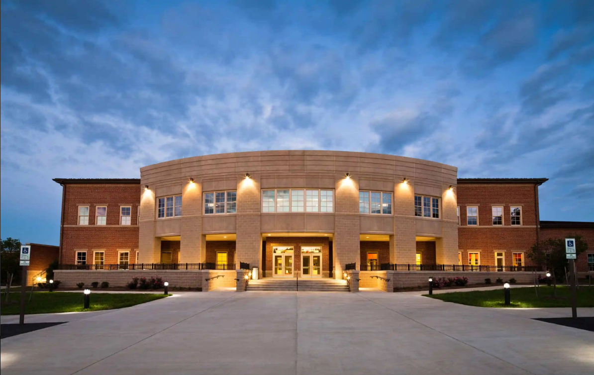 exterior view of the student center at the John H. Daniel Campus